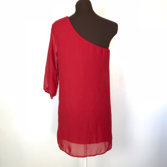 TOBI  One Shoulder Dress Size S   Red   081 - Picture 3 of 6